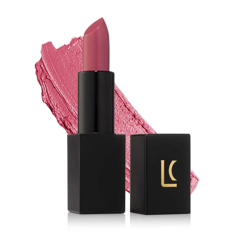 Lucky Chick Creamy Matte Lipstick in Sweet shade – hydrating long wear vegan lipstick.