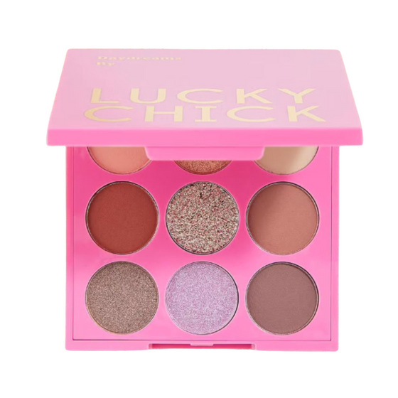 Lucky Chick Daydreams Eyeshadow Palette – 9-pan mix of matte and shimmer shades in a square compact