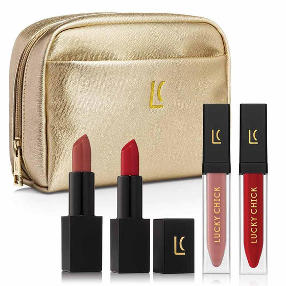 Glam Bag Nudes and Reds - Lucky Chick Inc.